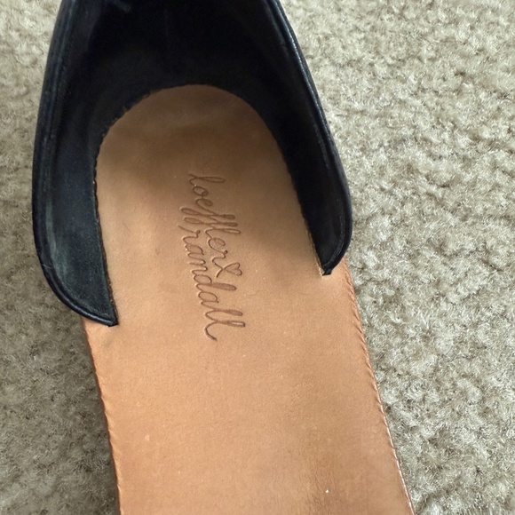 LOEFFLER RANDALL Pompom Raffia Leather Sandal 7.5 - Picture 4 of 7